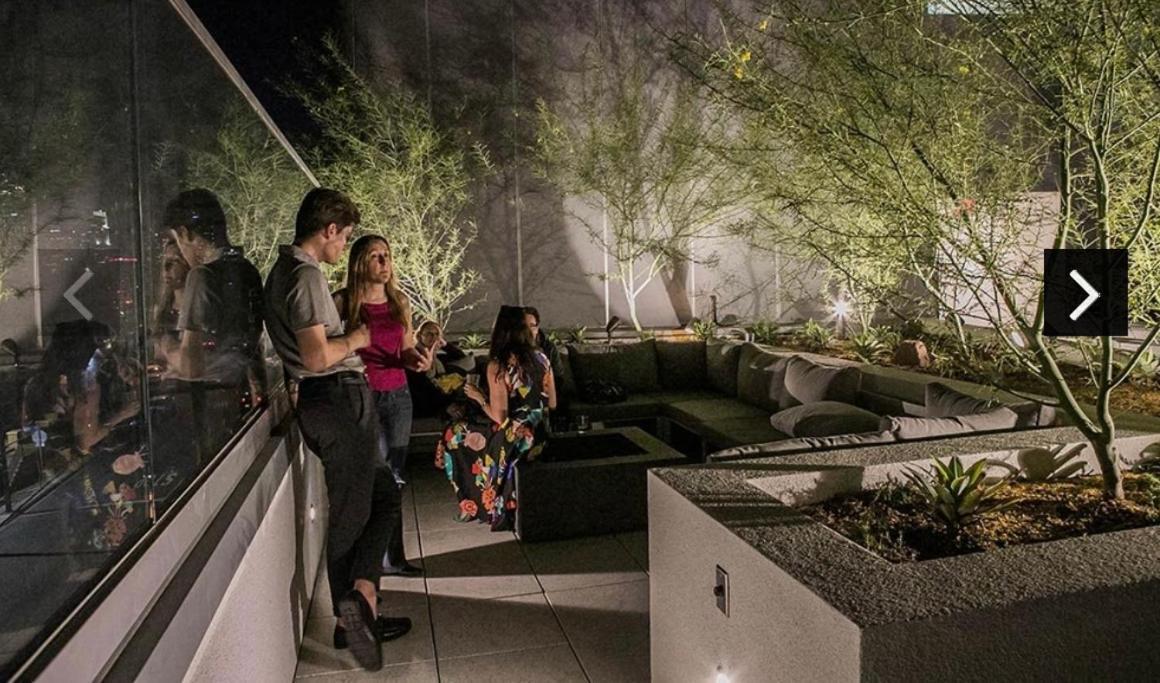 Downtown Los Angeles Skyline Balcony View Modern Penthouse Экстерьер фото