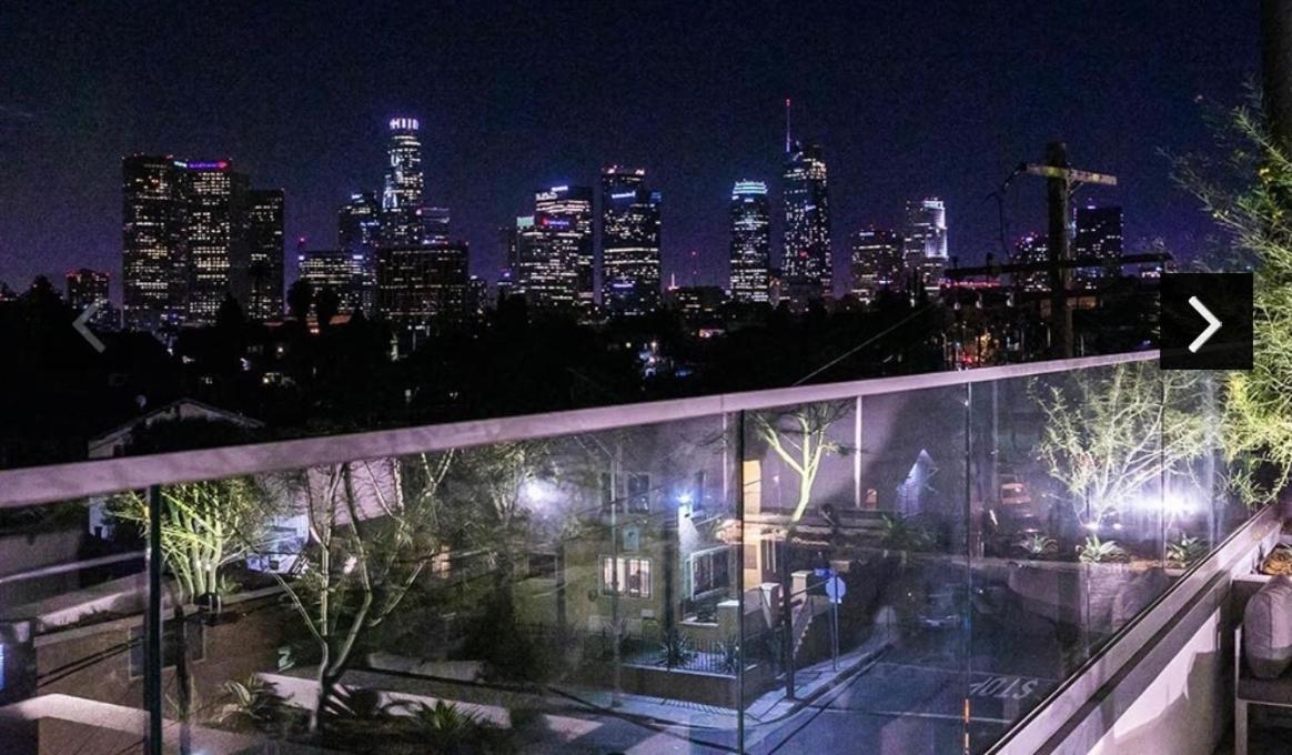 Downtown Los Angeles Skyline Balcony View Modern Penthouse Экстерьер фото