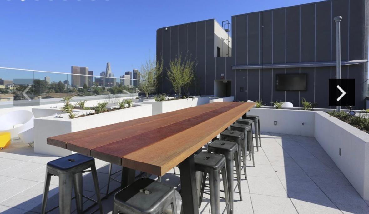Downtown Los Angeles Skyline Balcony View Modern Penthouse Экстерьер фото