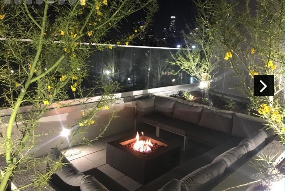 Downtown Los Angeles Skyline Balcony View Modern Penthouse Экстерьер фото